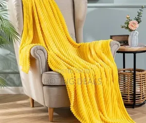 5*6 Soft Warm Fleece Throw Blanket - Yellow