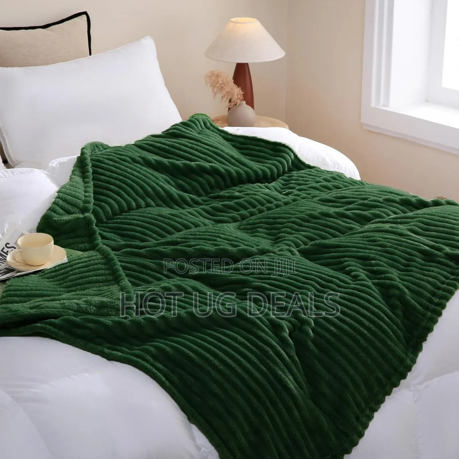 5*6 Soft Warm Fleece Throw Blanket - Green