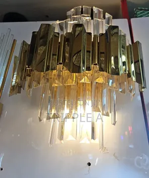Luxurious Gold-Plated Stainless Steel Lamp