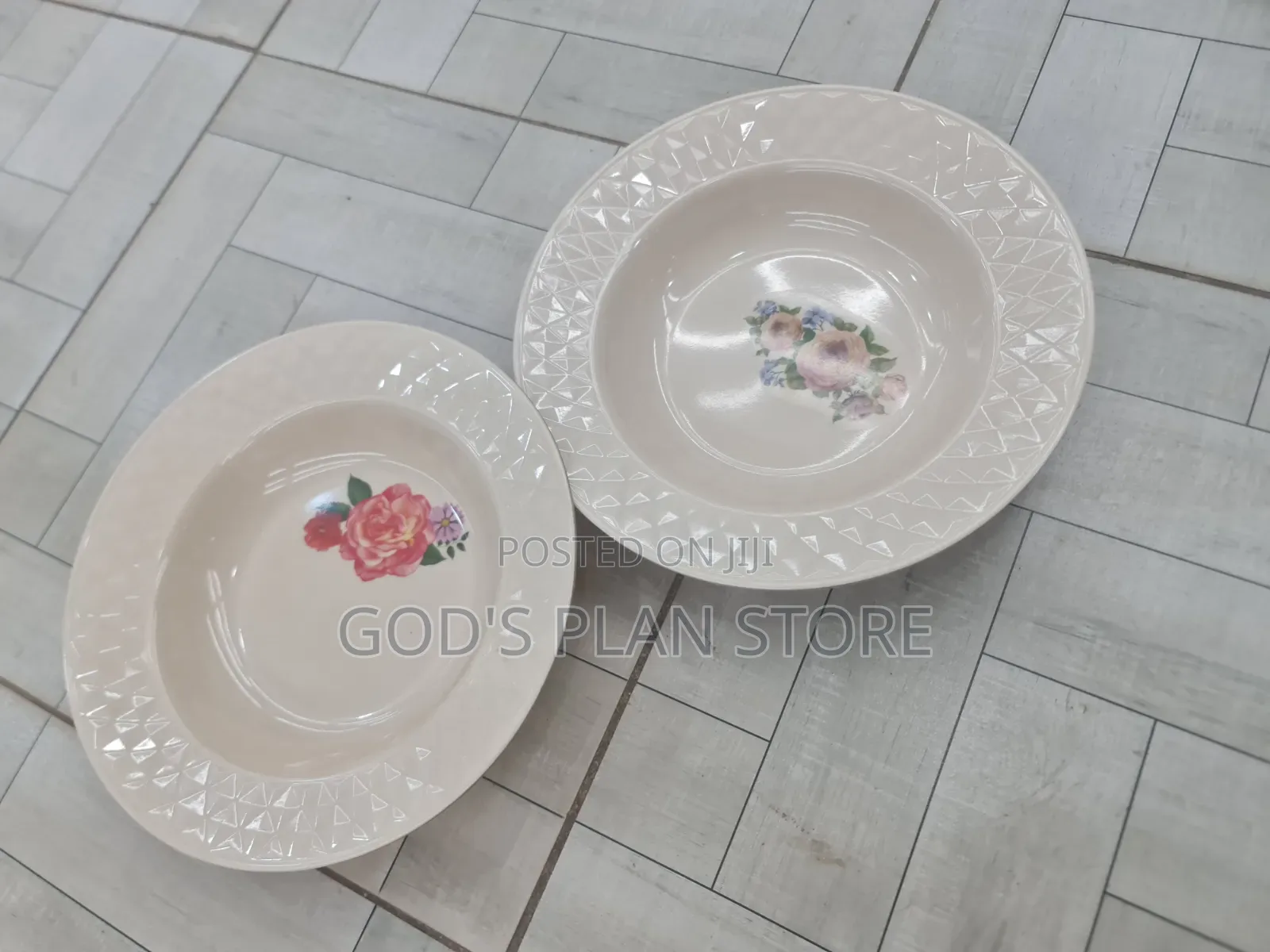 Cream 12pcs Melamine Plates Melamine Plates