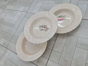 Elegant Rose Melamine Plates Melamine Plates 12pcs