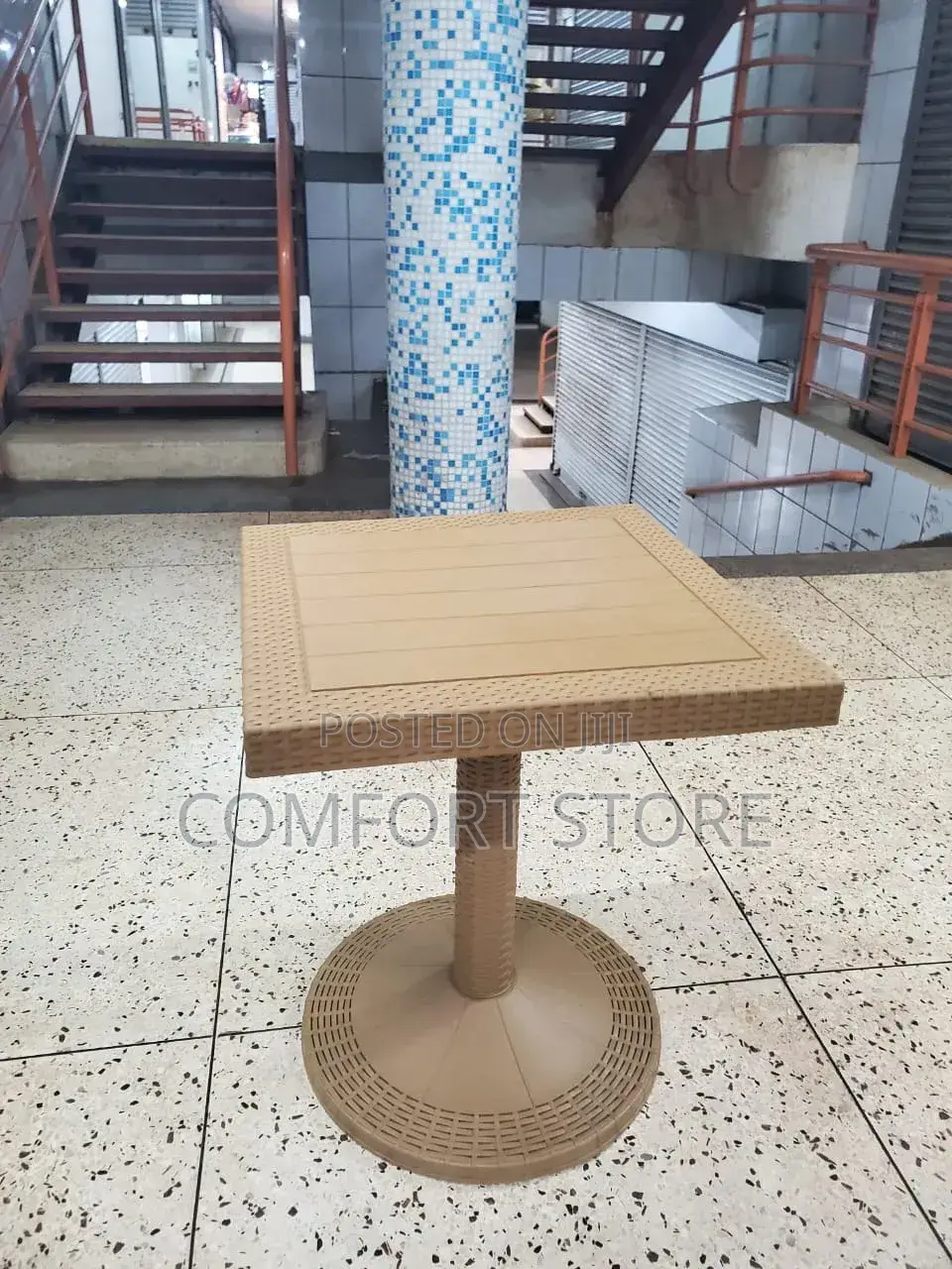 Plastic Study Table in Brown