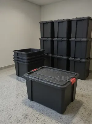 Black 150litres Plastic Storage Boxes Plastic Storage Boxes
