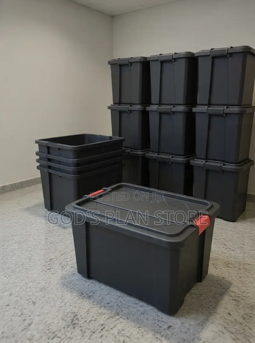 Black 150litres Plastic Storage Boxes Plastic Storage Boxes