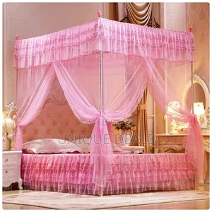 4 Stand Mosquito Net Stainless Steel Bed Tent Pole
