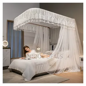 Bed Canopy U-Shaped Mosquito Net for Home Bedroom