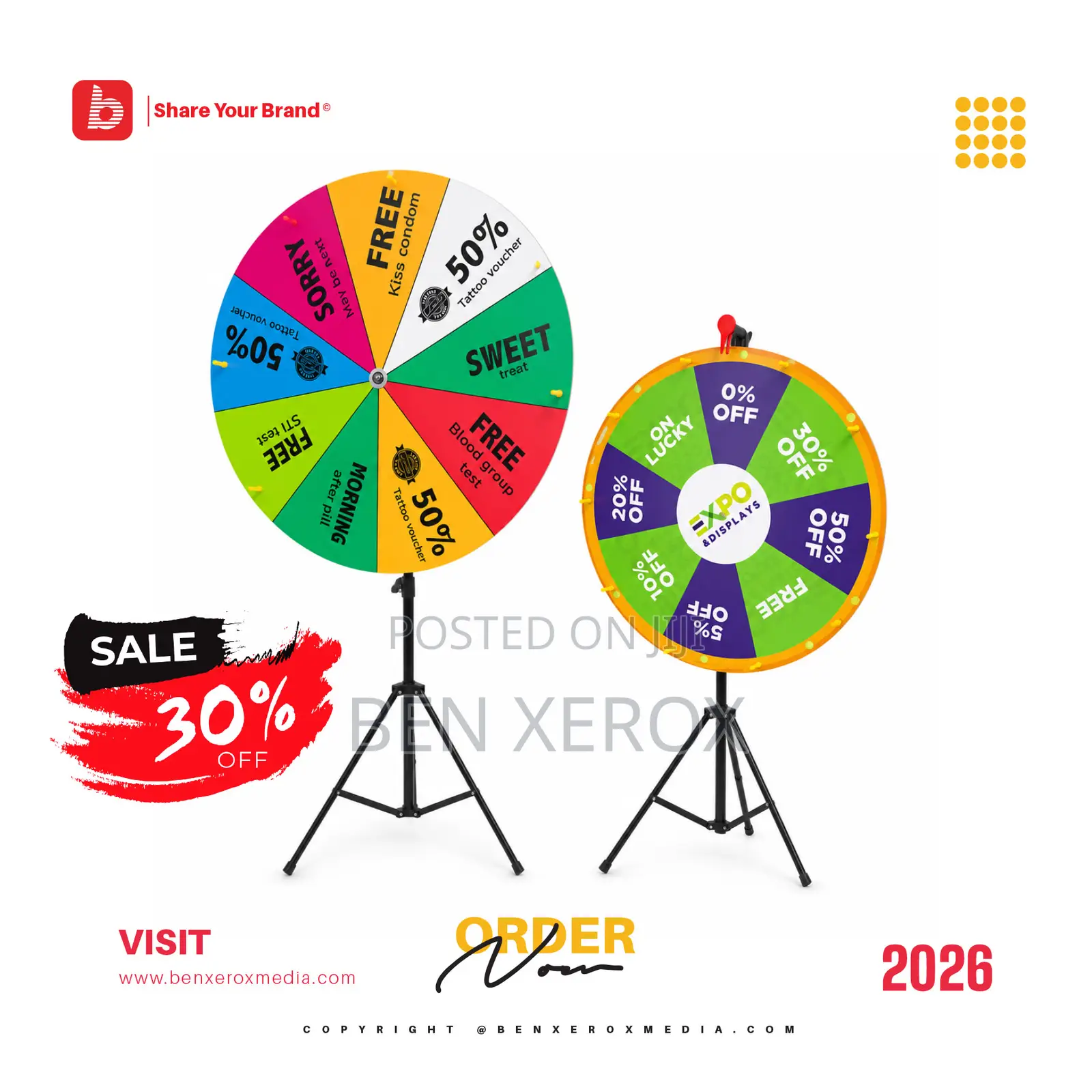 Spin and Win Promotional Item