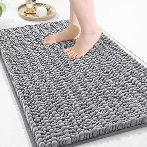 Chenille Carpet for Living Room, Bathroom Rugs Bathroom Mat