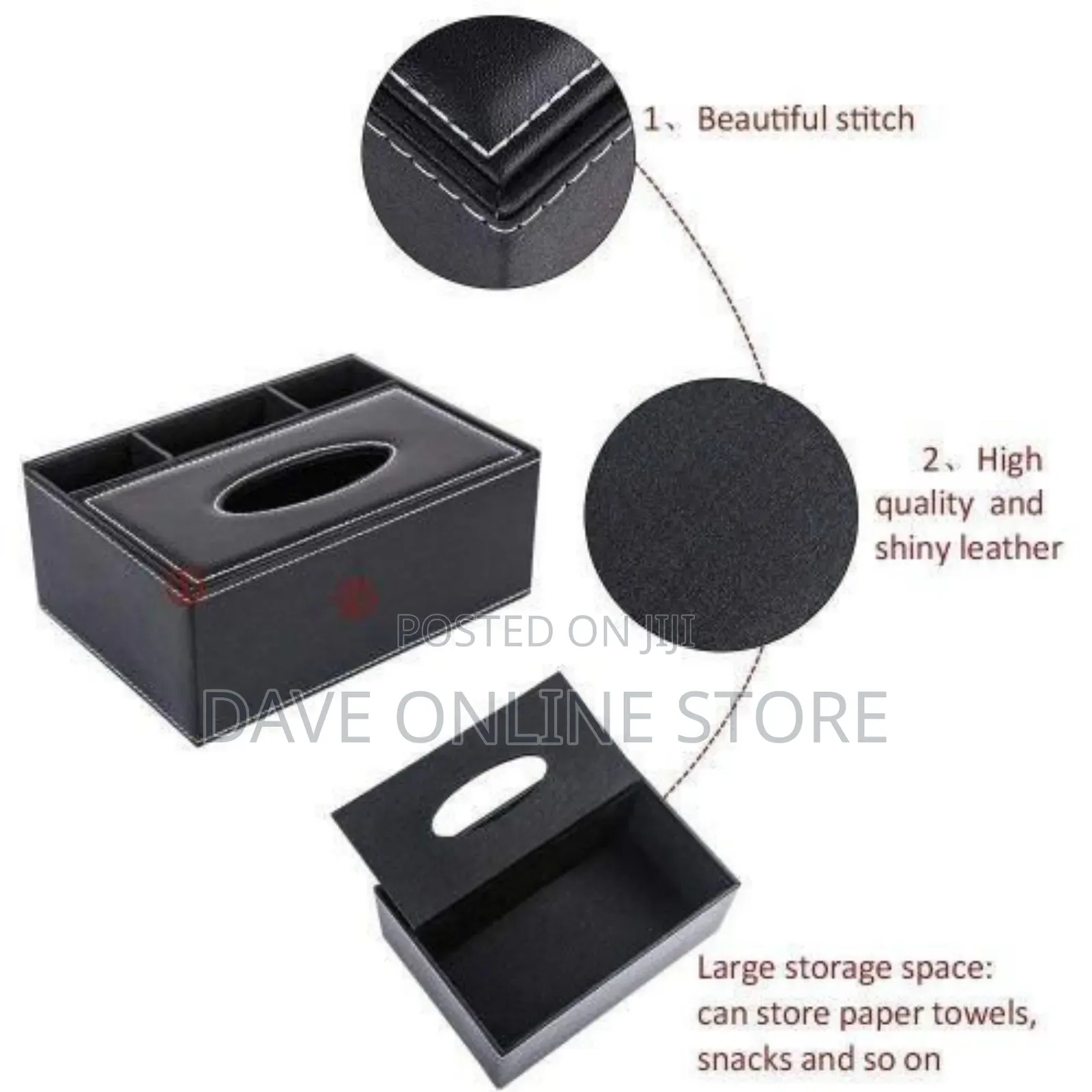 4 Compartment Tissue Paper Box Holder