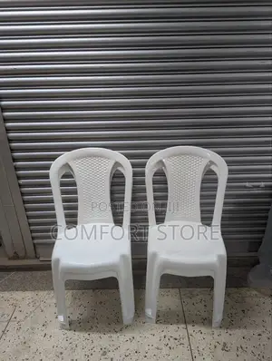 White Comfortable Plastic Chairs