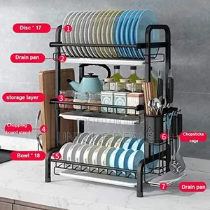 3 Tier Multifunctional Dish Rack