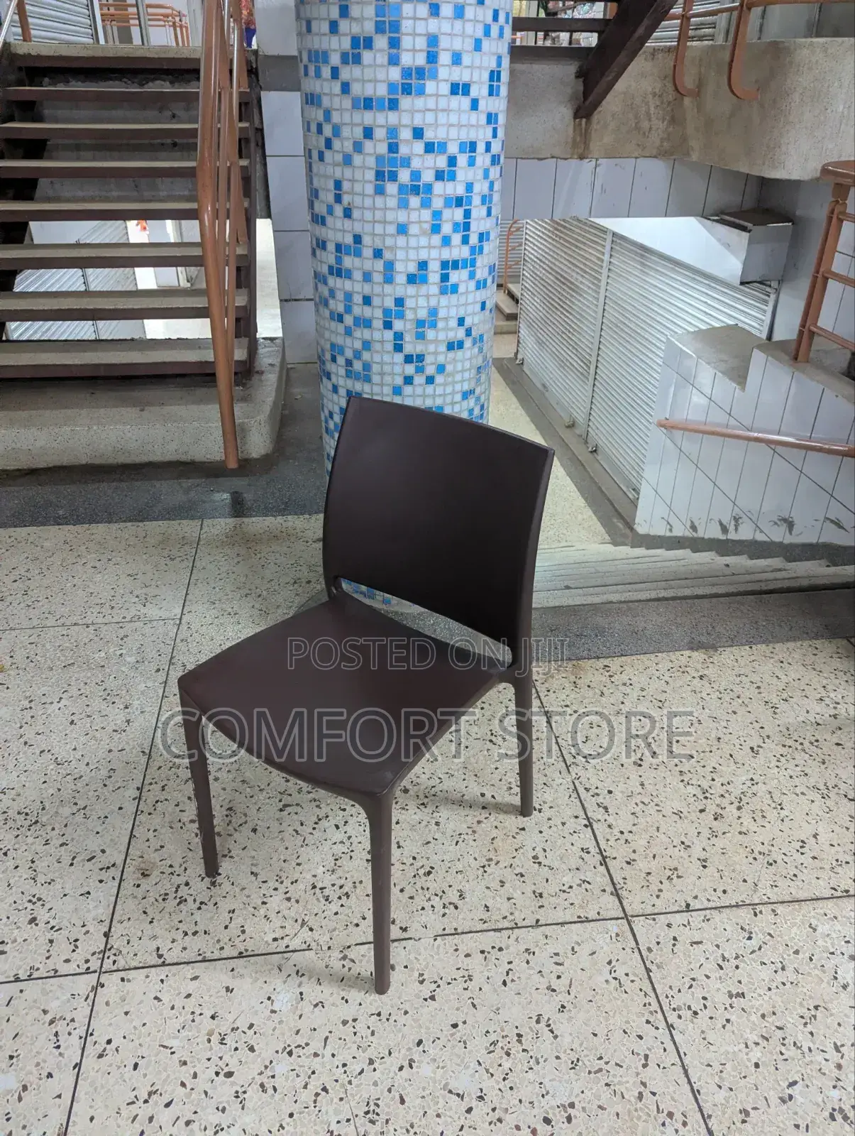 Coffee Brown Plastic Dinner Chairs