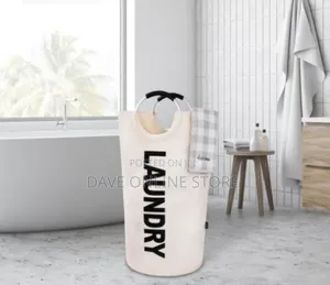 Tall Collapsible Laundry Hamper With Handles (100l)