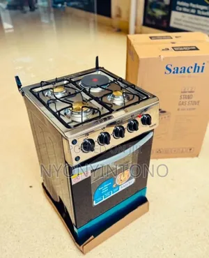 Saachi 3gas + 1electric Oven With Auto Ignition