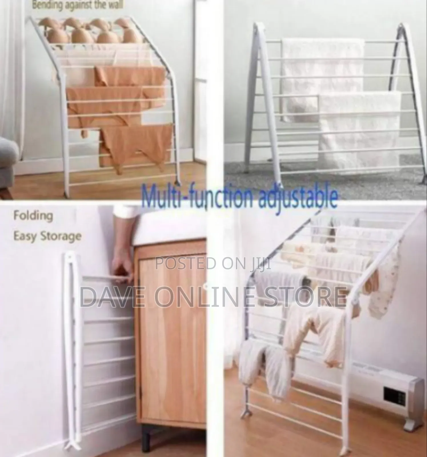 Multi-Tier Foldable Clothes Drying Rack