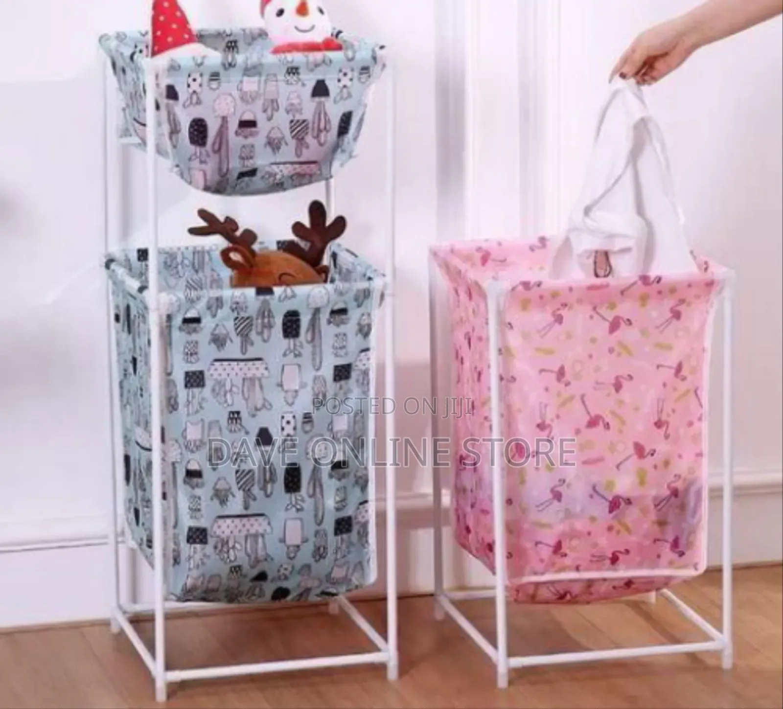 Collapsible Fabric Laundry Hamper With Sturdy Frame