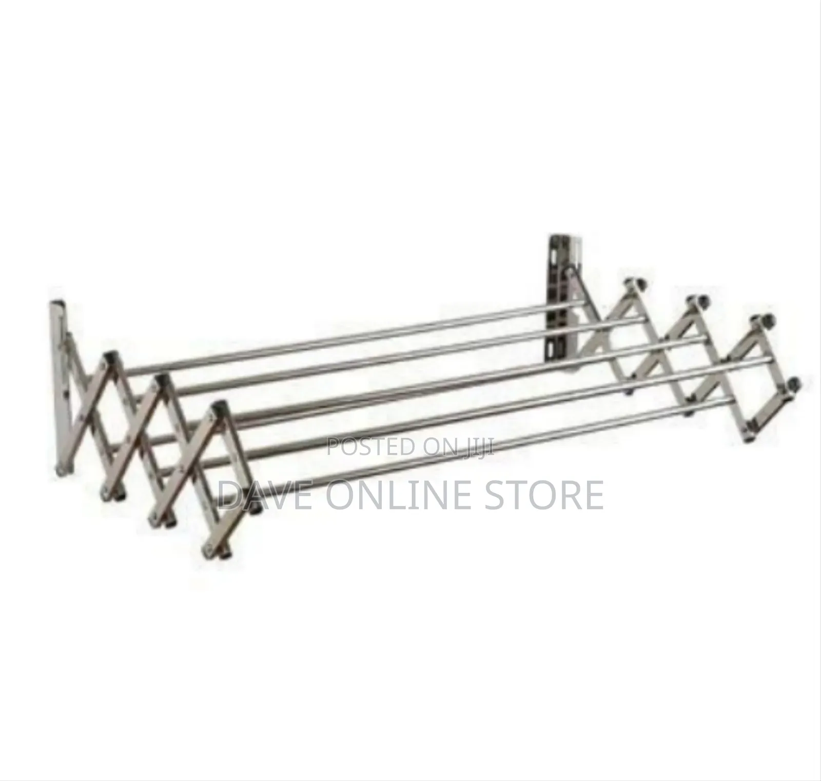 Wall-Mounted Accordion Style Retractable Clothes Drying Rack