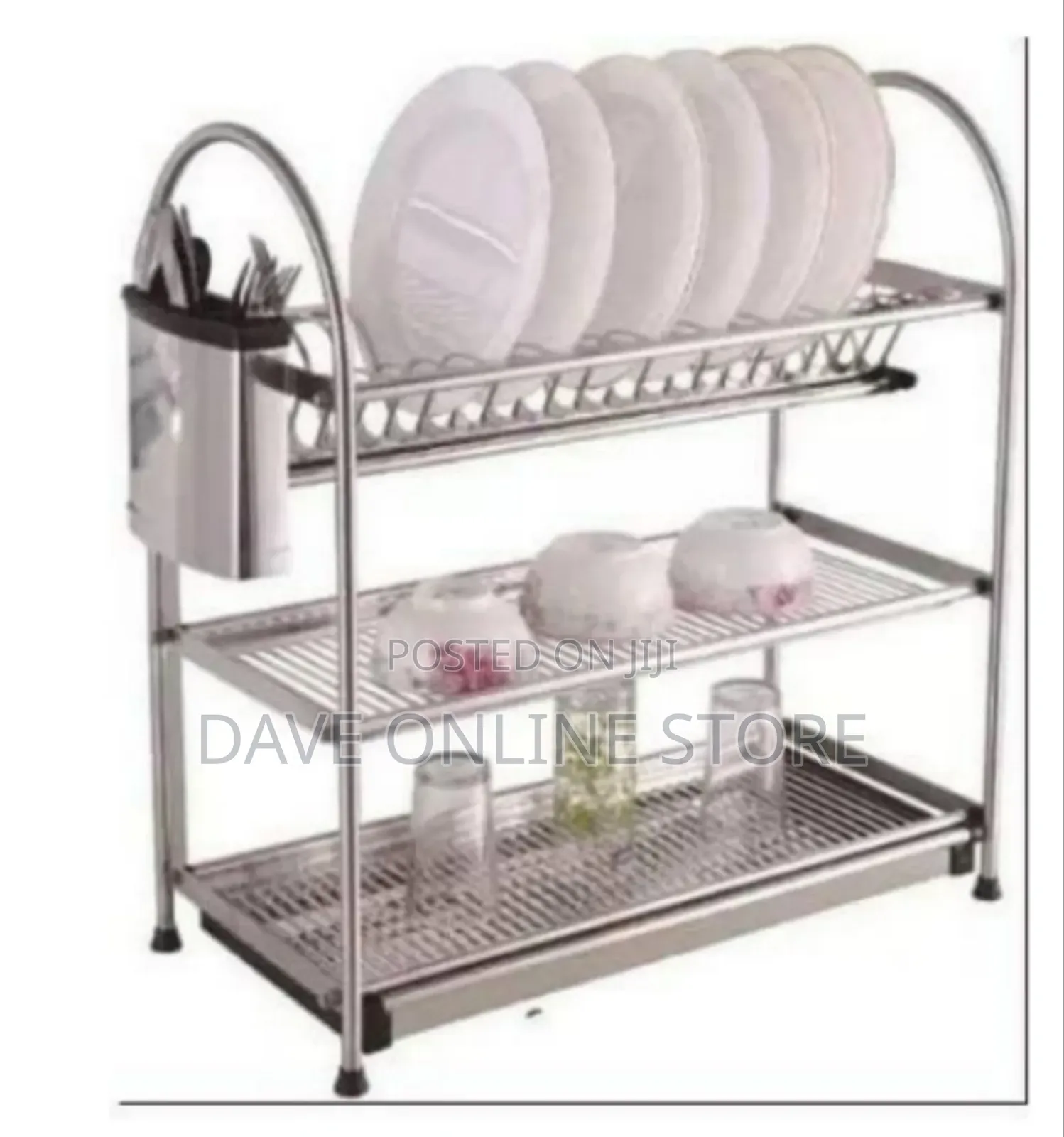 Three-Tier Multi-Purpose Dish Drying Rack
