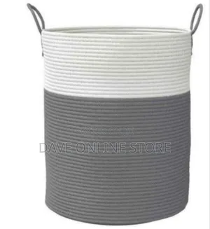 Versatile Woven Cotton Rope Storage Hamper
