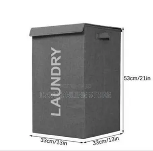 Modern Collapsible Laundry Hamper With Integrated Lid