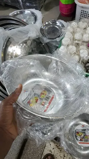 Shallow Stainless Steel Perforated Colander