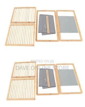 Modern Bamboo Laundry Hamper With Removable Fabric Liner