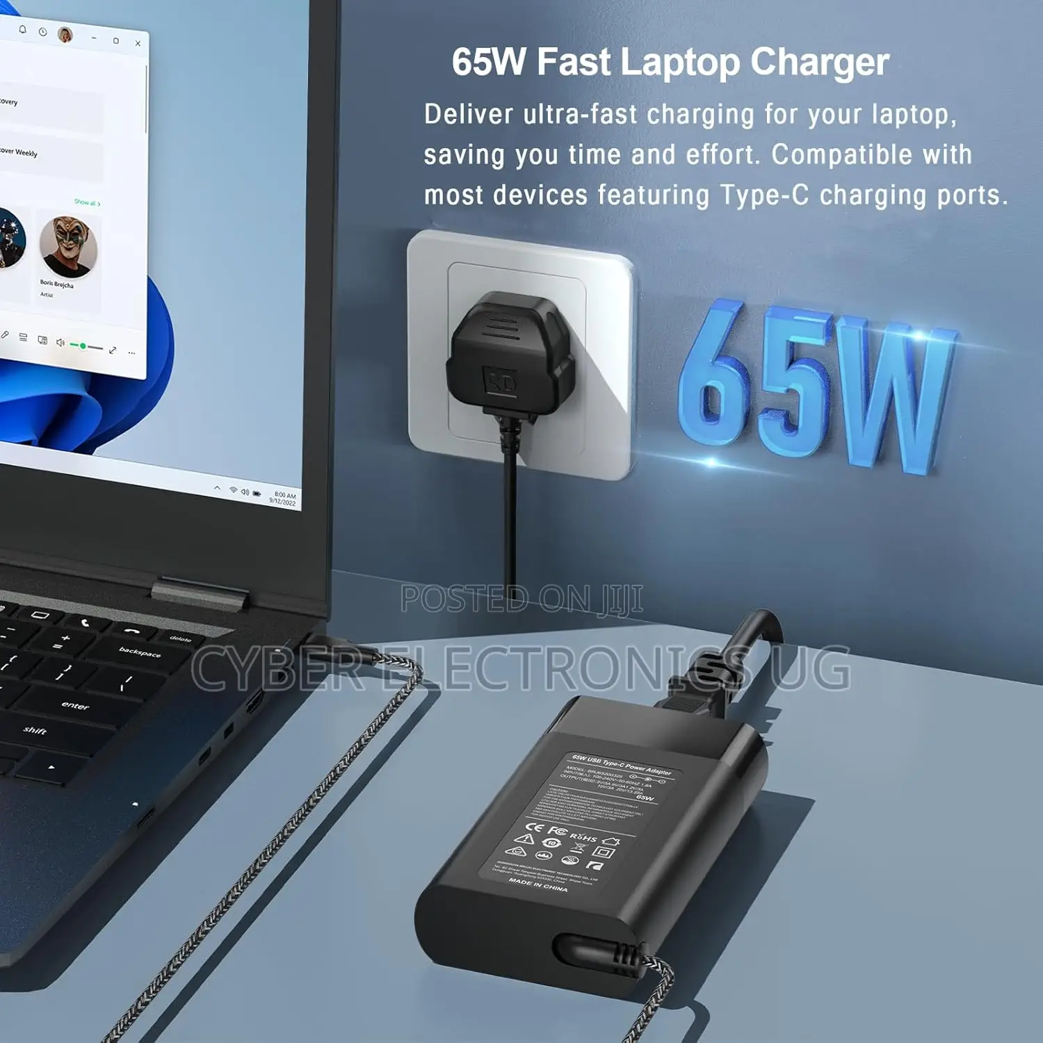 65w Usb C Laptop Charger Replacement Compatible With Hp