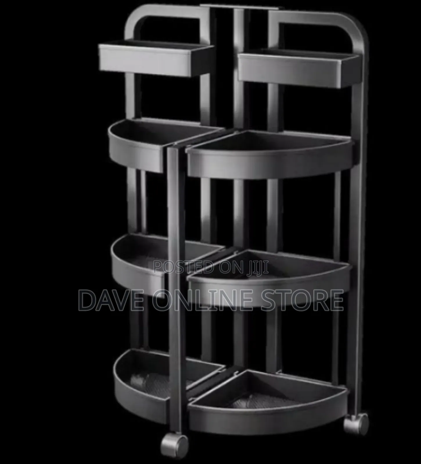 4-Tier Rolling Kitchen Storage Rack