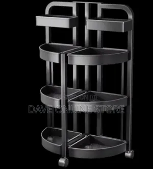 4-Tier Rolling Kitchen Storage Rack