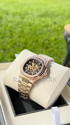 Black Dial Version of Patek Philippe Men’S Timepiece