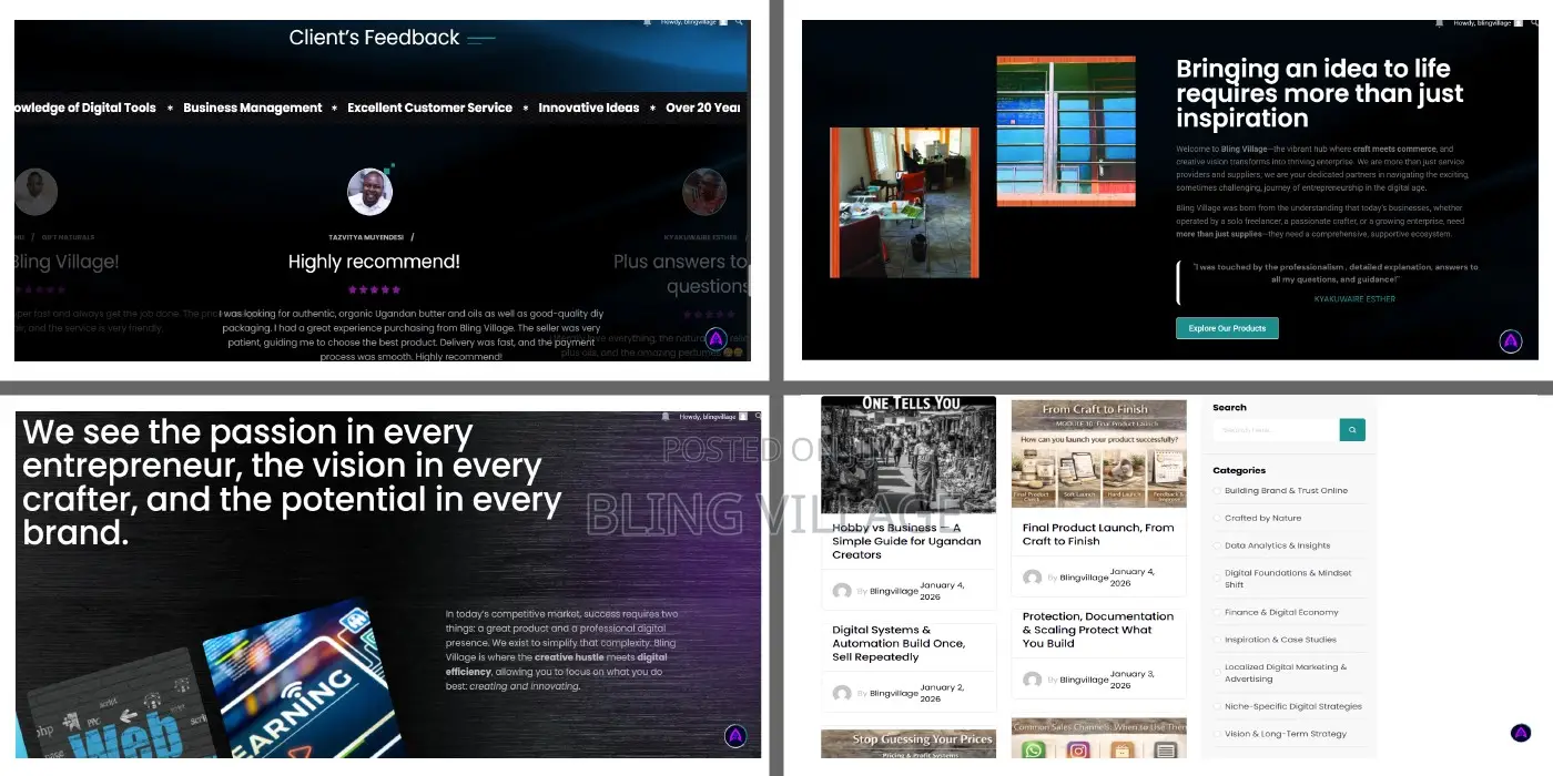 Web Development Basic Informational Website 1-3 Pages