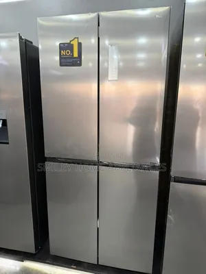 TCL 4 Door Side by Side No Frost Refrigerator 560ltrs Stainless Steel