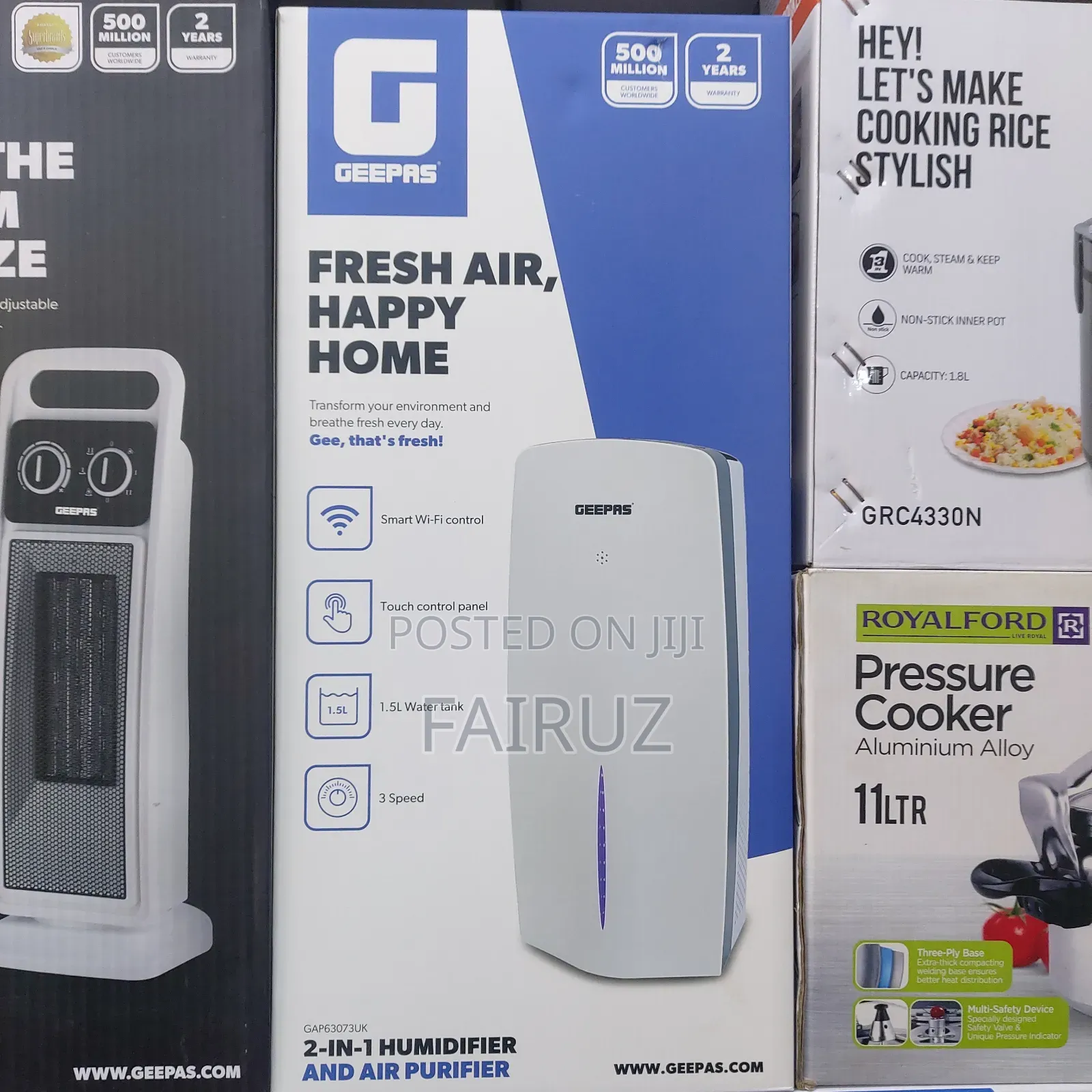 Geepas 2 in 1 Humidifier and Air Purifier