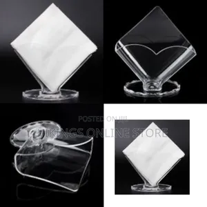 Saviet Napkin Holder Transparent Acrylic Box for Home Hotel Tissue