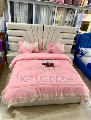 6x6 6pcs Laced Duvet Set,1 Bedsheet 2pillowcases, 2 Cushion Cover