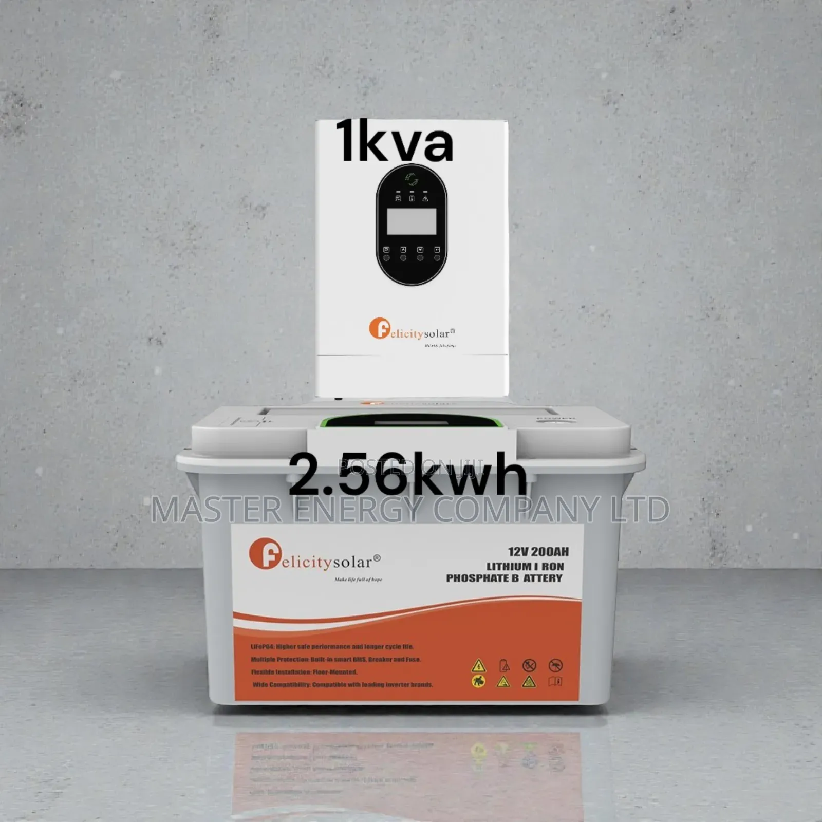 1kva 12v and 2.56kwh Backup System