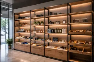 Custom Shop Shelving Display Unit Installations