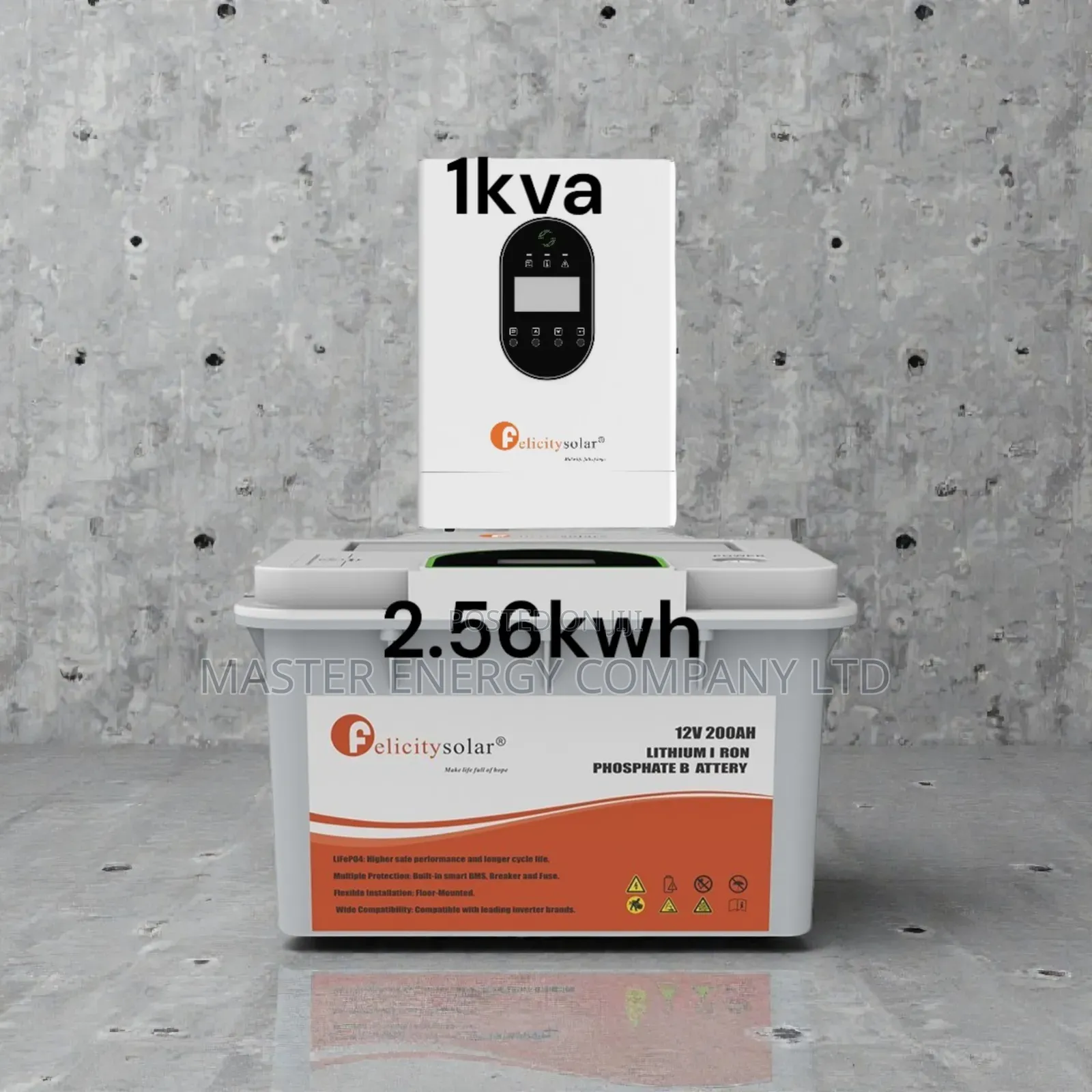 1kva 12v and 2.56kwh Lithium Ion Battery Backup System Sdijh