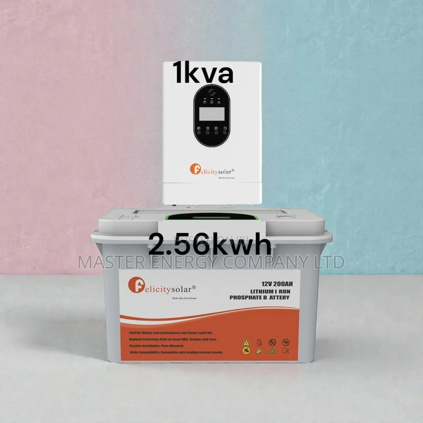 1kva 12v and 2.56kwh Lithium Ion Battery Backup System Njehs