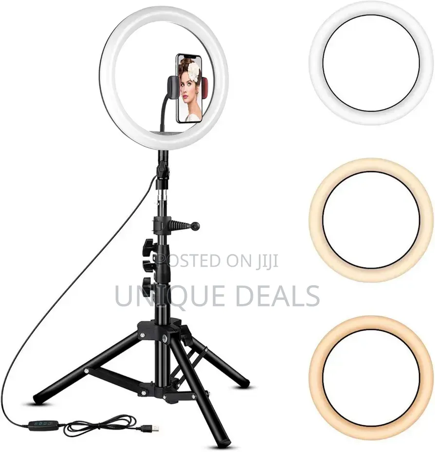10 Inch Ring Light With Tripod Stand -