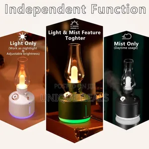 Vintage Lamp Humidifier 280ml Cool Car Mist Humidifier