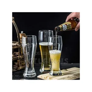 Set of 6 Beer Glasses, Juice, Water 480ml - Clear