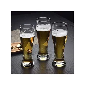 Set of 6 Beer Glasses, Juice, Water 480ml - Clear