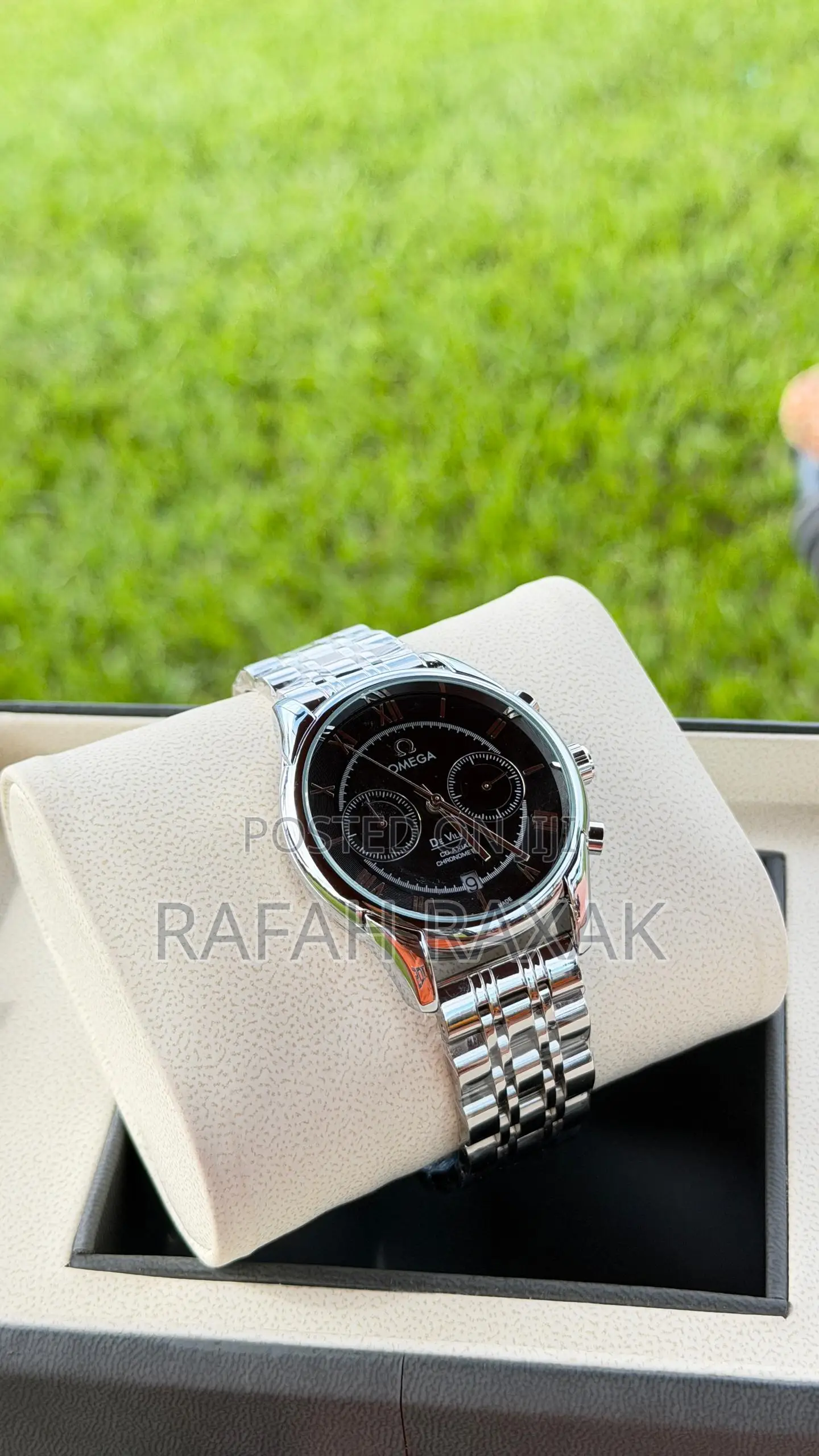 Black Dial Version of Omega De Ville Co -Axial Chronograph Watch