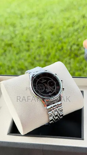 Black Dial Version of Omega De Ville Co -Axial Chronograph Watch