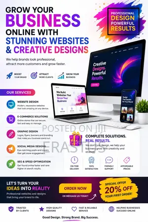 Websites Graphic Designs for Business Promotions