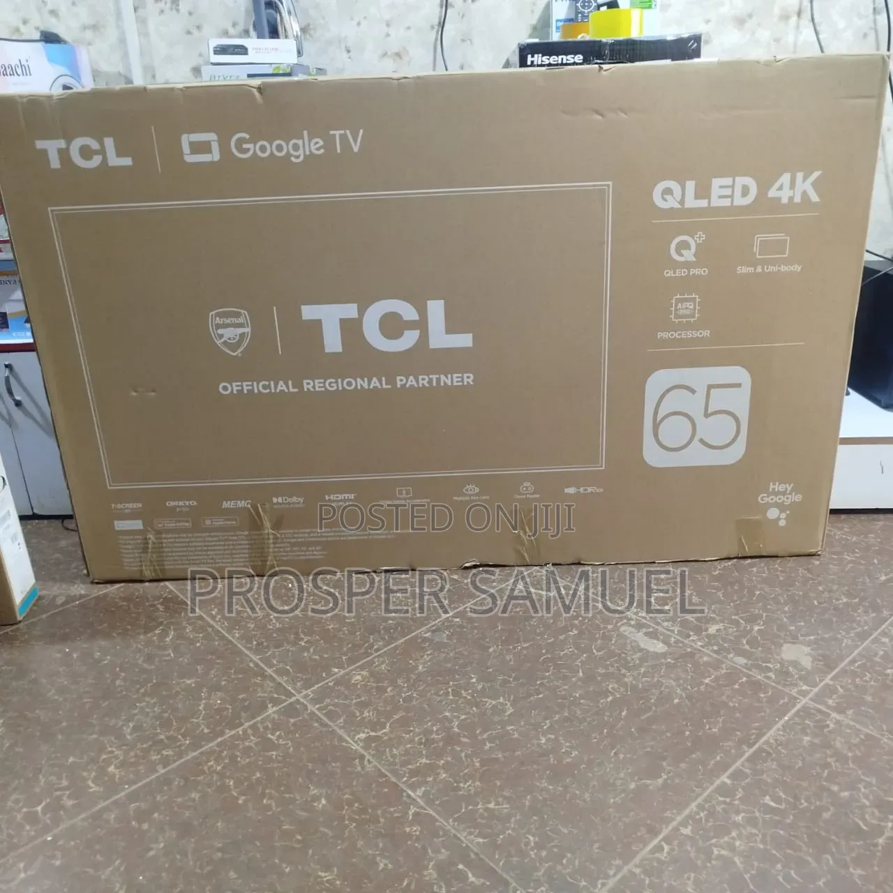 Qled Google Tv TCL 65 Inches Frameless Smart With Inbuilt Decoder
