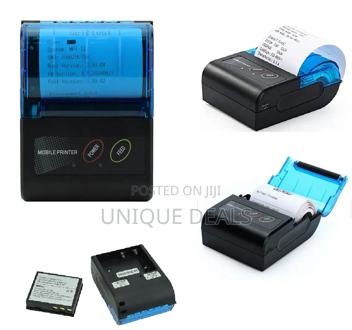 Portable Receipt Printer, Thermal Receipt Printer, 57mm