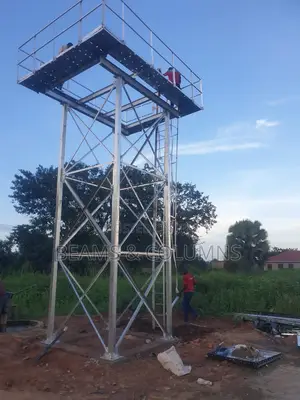 Galvanized Steel Tank | Structural Tower Installation