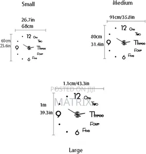Frameless Wall Clock